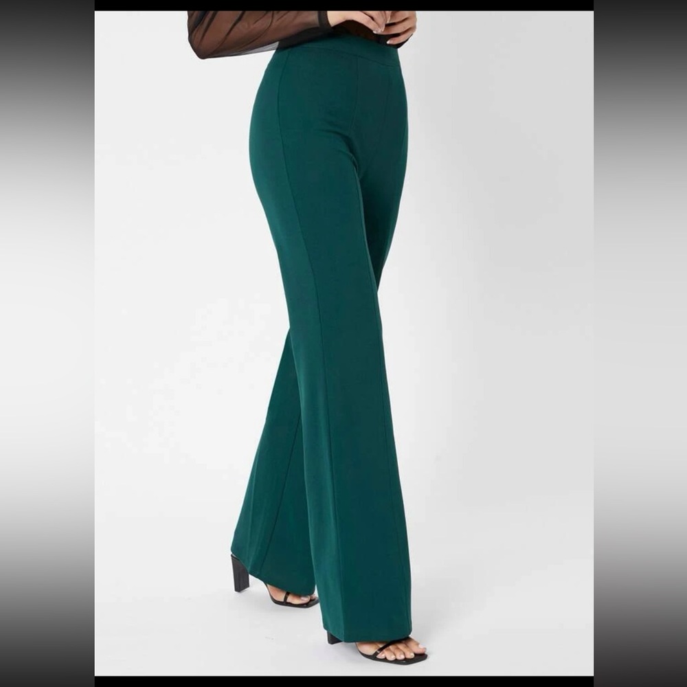 SHEIN Tall Zipper Back Solid Palazzo Pants